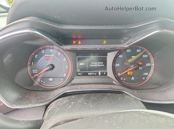 KL79MTSL8MB061009 2021 CHEVROLET TRAILBLAZER White Widok zestawu wskaźników