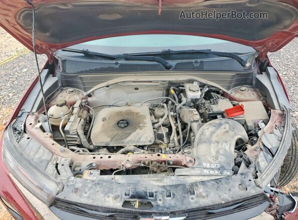 KL79MTSL9NB140559 2022 CHEVROLET TRAILBLAZER Burgundy Widok komory silnika