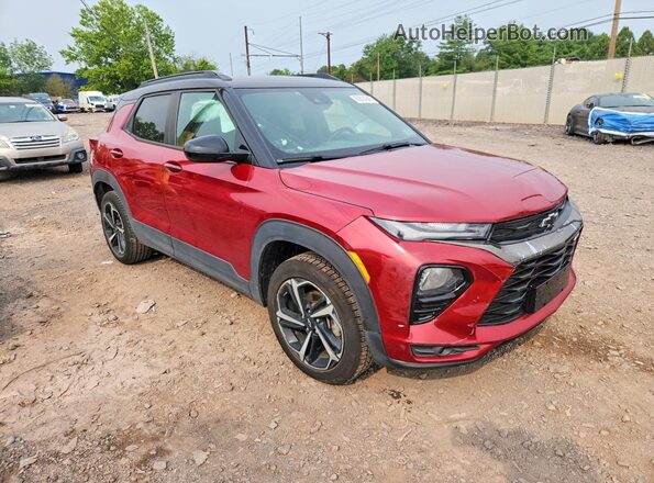KL79MUSL0MB035431 2021 CHEVROLET TRAILBLAZER Red Przód prawy