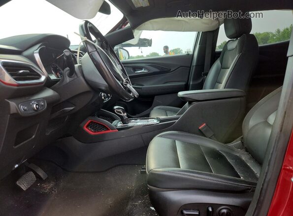 KL79MUSL0MB035431 2021 CHEVROLET TRAILBLAZER Red Widok wnętrza z przodu