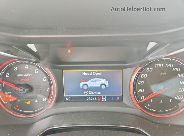 KL79MUSL0PB035496 2023 CHEVROLET TRAILBLAZER Black Widok zestawu wskaźników