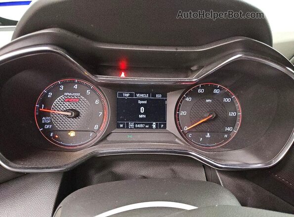 KL79MUSL0PB203444 2023 CHEVROLET TRAILBLAZER White ხელსაწყოთა პანელის ხედი