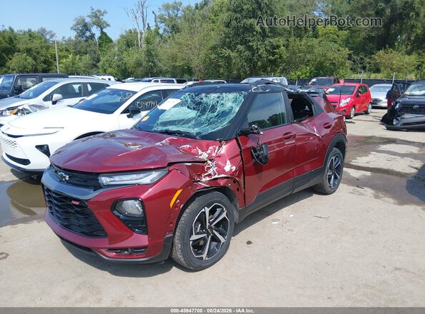 KL79MUSL2PB147491 2023 CHEVROLET TRAILBLAZER Red Front view
