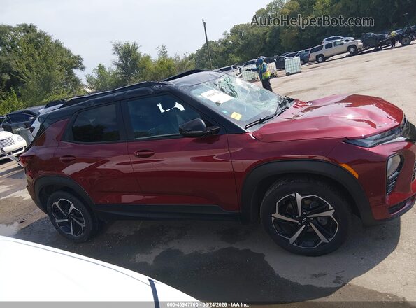 KL79MUSL2PB147491 2023 CHEVROLET TRAILBLAZER Red Rear interior view