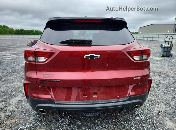 KL79MUSL5PB005488 2023 CHEVROLET TRAILBLAZER Red Rear view