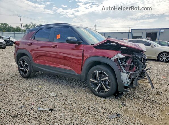 KL79MUSL5PB077842 2023 CHEVROLET TRAILBLAZER Бордовый Передняя правая четверть