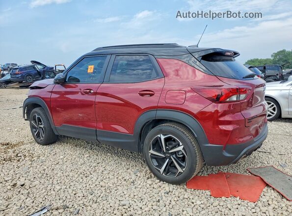 KL79MUSL5PB077842 2023 CHEVROLET TRAILBLAZER Бордовый Задняя левая четверть