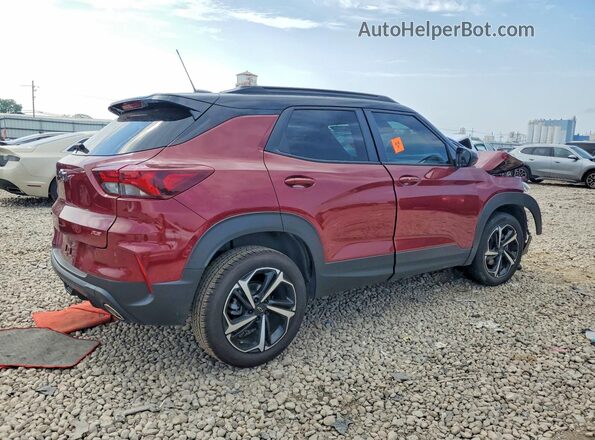 KL79MUSL5PB077842 2023 CHEVROLET TRAILBLAZER Бордовый Задняя правая четверть