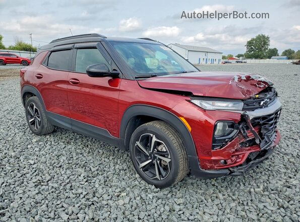 KL79MUSL6PB050407 2023 CHEVROLET TRAILBLAZER Темно-бордовый Передняя правая четверть