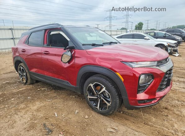 KL79MUSL7MB003575 2021 CHEVROLET TRAILBLAZER Красный Передняя правая четверть