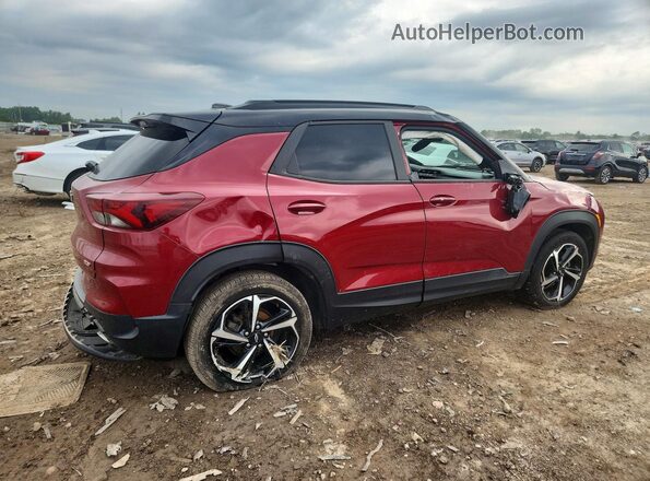 KL79MUSL7MB003575 2021 CHEVROLET TRAILBLAZER Красный Задняя правая четверть