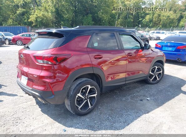 KL79MUSL7PB014662 2023 CHEVROLET TRAILBLAZER Бордовый Задняя правая четверть