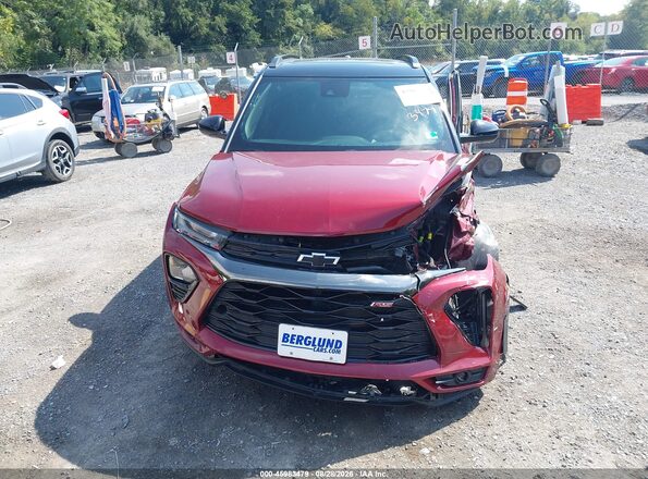 KL79MUSL7PB014662 2023 CHEVROLET TRAILBLAZER Бордовый Вид панели приборов