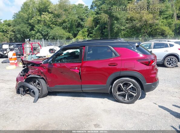 KL79MUSL7PB014662 2023 CHEVROLET TRAILBLAZER Бордовый Вид задней части салона