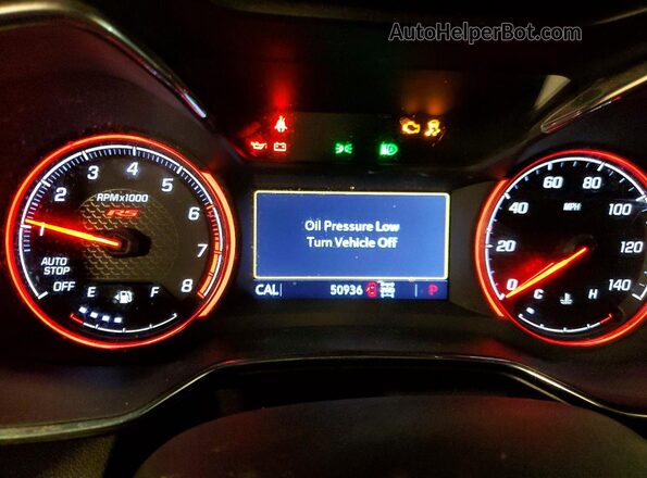 KL79MUSL7PB174315 2023 CHEVROLET TRAILBLAZER Gray Вид щитка приладів