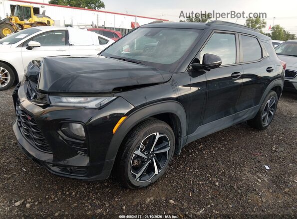 KL79MUSL8NB083552 2022 CHEVROLET TRAILBLAZER Black Передня ліва чверть