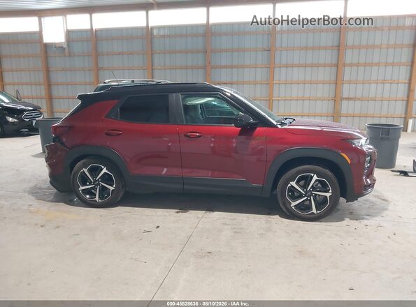 KL79MUSL8PB141534 2023 CHEVROLET TRAILBLAZER Red სალონის 360-გრადუსიანი ხედი