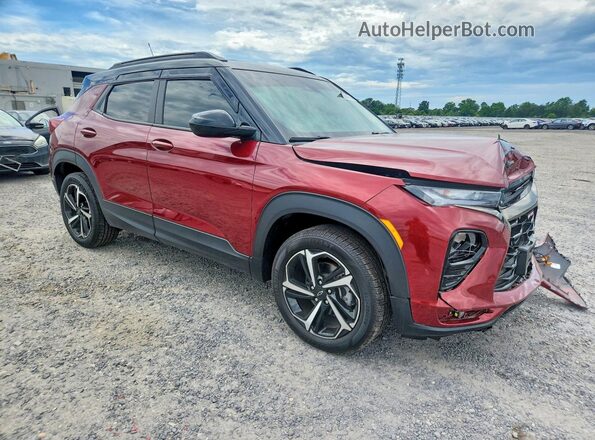 KL79MUSL8PB142506 2023 CHEVROLET TRAILBLAZER Красный Передняя правая четверть