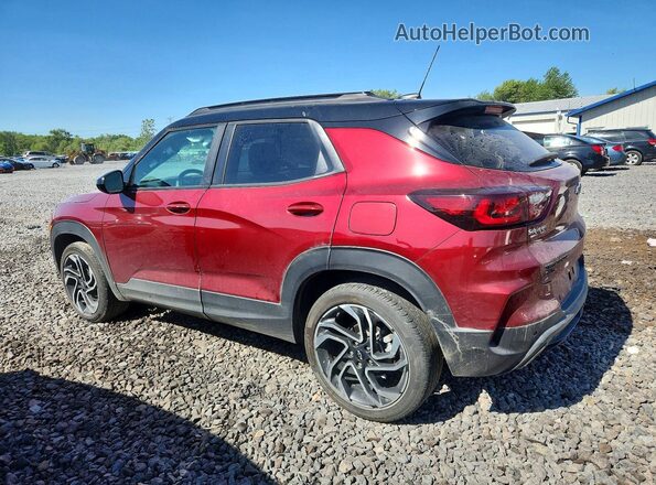KL79MUSL8RB105233 2024 CHEVROLET TRAILBLAZER Темно-бордовый Задняя левая четверть