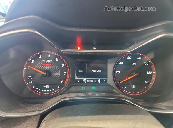 KL79MUSL9MB052471 2021 CHEVROLET TRAILBLAZER Black Вид щитка приладів