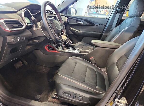 KL79MUSL9MB052471 2021 CHEVROLET TRAILBLAZER Black Вид салону спереду