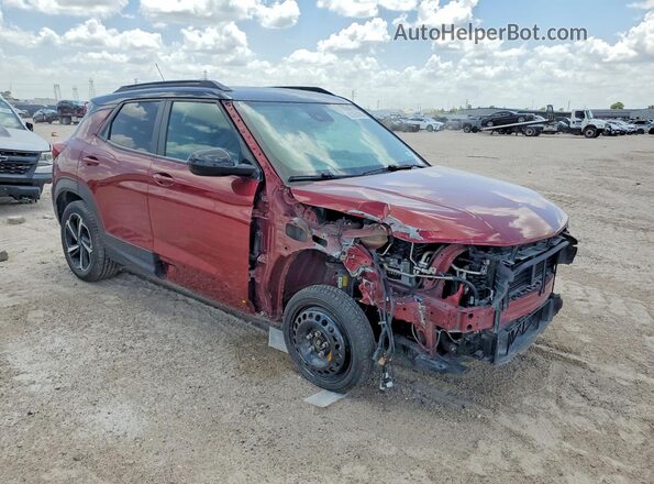 KL79MUSLXPB042522 2023 CHEVROLET TRAILBLAZER Бордовый Передняя правая четверть