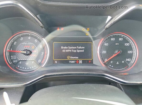KL79MUSLXPB042522 2023 CHEVROLET TRAILBLAZER Бордовый Вид щитка приборов