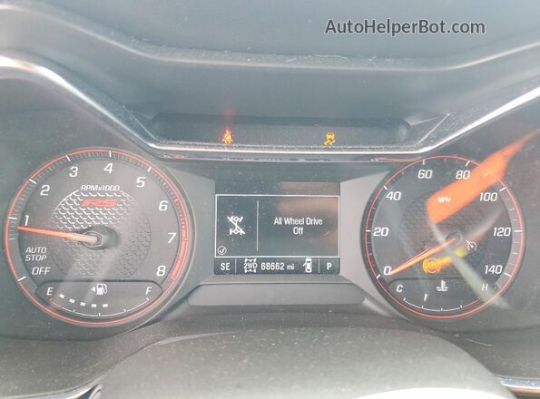 KL79MUSLXPB212328 2023 CHEVROLET TRAILBLAZER Black Սարքավորումների վահանակի տեսք