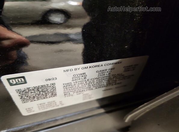 KL79MUSLXRB071442 2024 CHEVROLET TRAILBLAZER Black Widok wnętrza 360 stopni