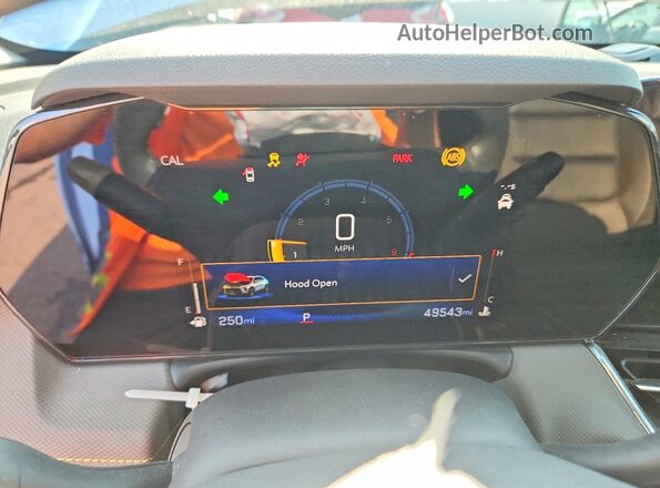 KL79MVSL3RB142535 2024 CHEVROLET TRAILBLAZER Синий Вид щитка приборов