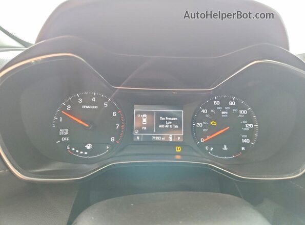 KL79MVSL8MB118675 2021 CHEVROLET TRAILBLAZER White ხელსაწყოთა პანელის ხედი