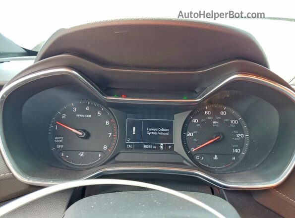 KL79MVSLXNB053863 2022 CHEVROLET TRAILBLAZER Черный Вид щитка приборов