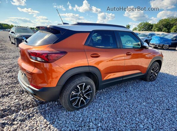 KL79MVSLXPB083710 2023 CHEVROLET TRAILBLAZER Orange Trasero derecho
