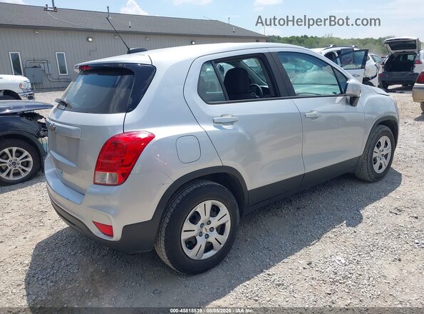 KL7CJKSB1HB176766 2017 CHEVROLET TRAX Silver Rear right