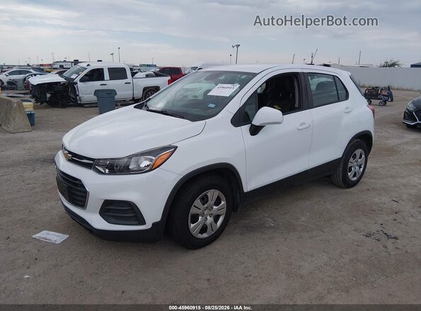 KL7CJKSB1JB576672 2018 CHEVROLET TRAX White წინა მარცხენა ხედი სამი მეოთხედიდან