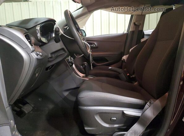 KL7CJKSB1LB350957 2020 CHEVROLET TRAX Burgundy წინა სალონის ხედი