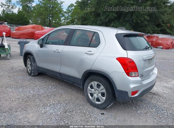KL7CJKSB3HB203482 2017 CHEVROLET TRAX Silver Trasero izquierdo