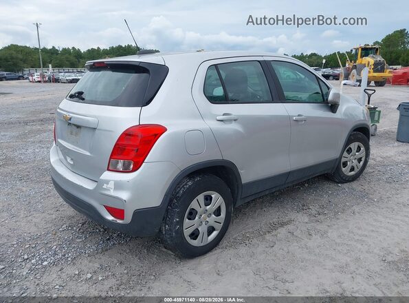 KL7CJKSB3HB203482 2017 CHEVROLET TRAX Silver Trasero derecho