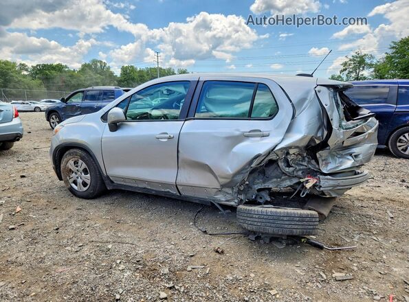 KL7CJKSB4HB093199 2017 CHEVROLET TRAX Серебряный Задняя левая четверть