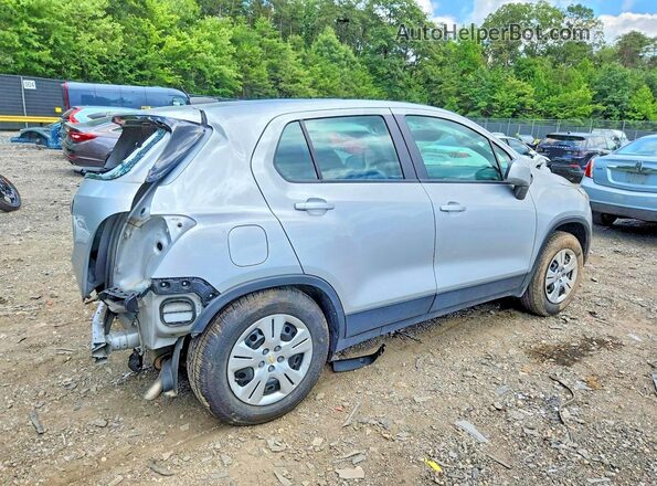 KL7CJKSB4HB093199 2017 CHEVROLET TRAX Серебряный Задняя правая четверть