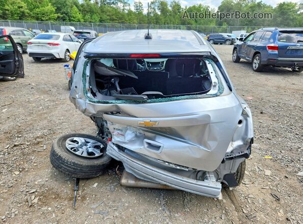 KL7CJKSB4HB093199 2017 CHEVROLET TRAX Серебряный Вид сзади