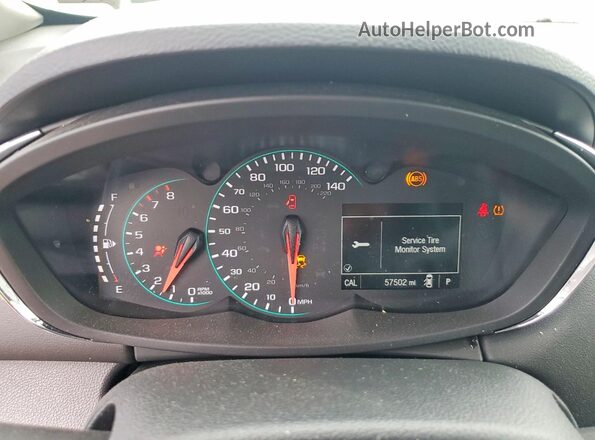KL7CJKSB4HB093199 2017 CHEVROLET TRAX Серебряный Вид щитка приборов