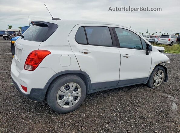 KL7CJKSB4HB203071 2017 CHEVROLET TRAX White Trasero derecho