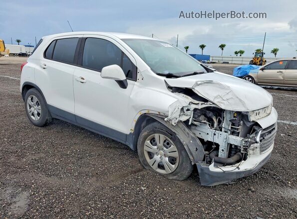 KL7CJKSB4HB203071 2017 CHEVROLET TRAX White Delantero derecho