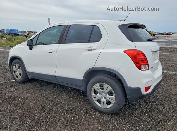 KL7CJKSB4HB203071 2017 CHEVROLET TRAX White Trasero izquierdo