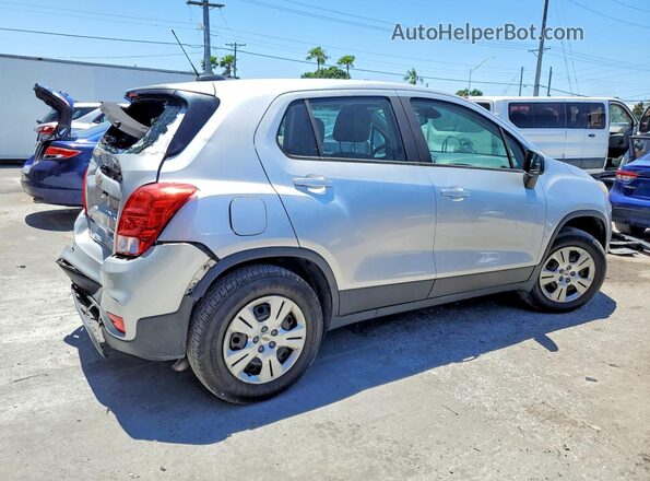 KL7CJKSB5HB063810 2017 CHEVROLET TRAX Silver Հետևի աջ