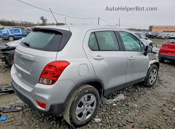 KL7CJKSB5JB593152 2018 CHEVROLET TRAX Silver Задня права чверть