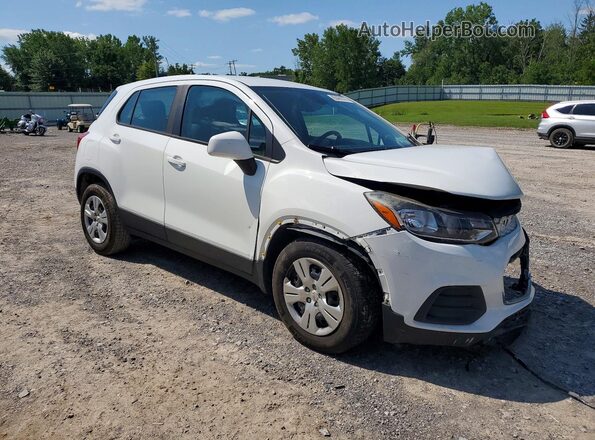 KL7CJKSB7HB252314 2017 CHEVROLET TRAX White Przód prawy
