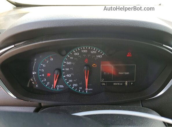KL7CJKSB7HB252314 2017 CHEVROLET TRAX White Widok zestawu wskaźników
