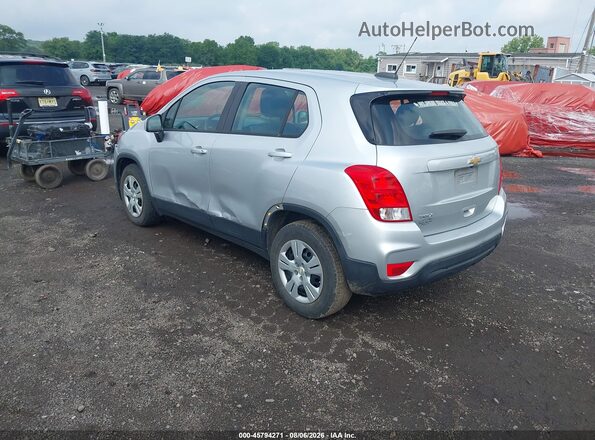 KL7CJKSB8HB130951 2017 CHEVROLET TRAX Silver Tył lewy